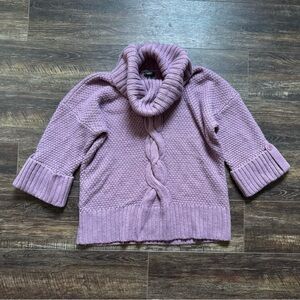 TALBOTS Purple Wool Alpaca Sweater M